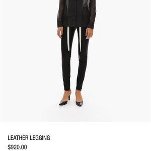 Helmut Lang leather leggings 2